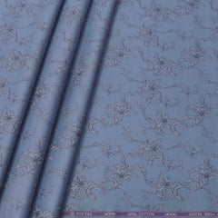 Shirt Fabric Soktas Finest Giza Cotton Jacquard Colour Greyish Blue