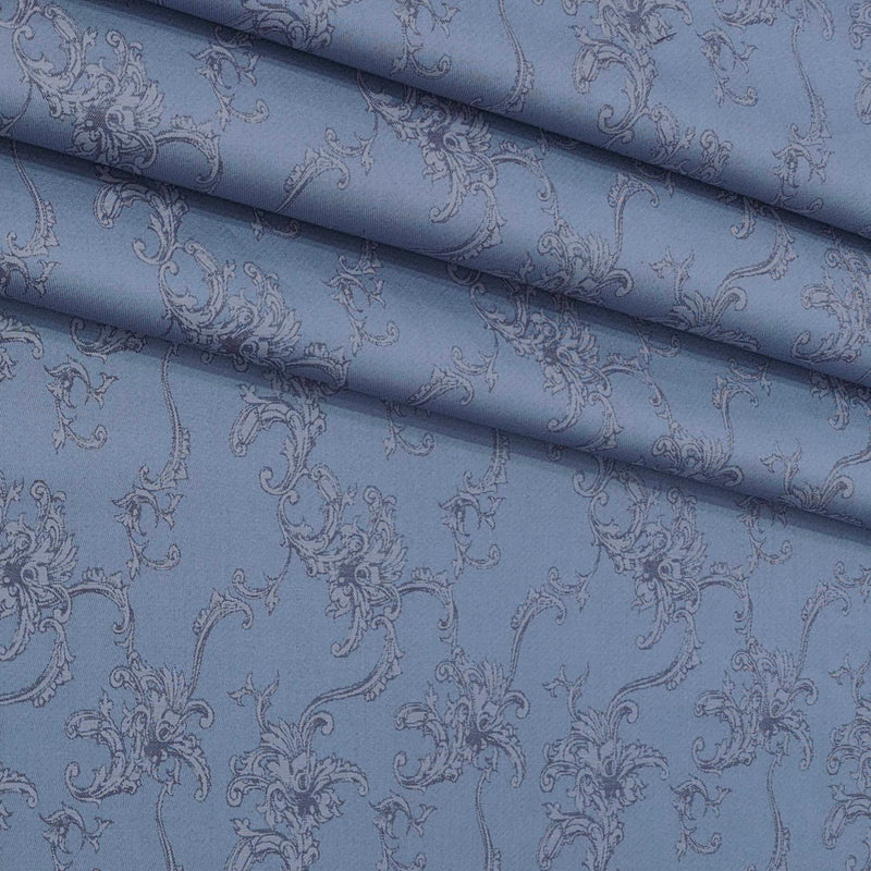 Shirt Fabric Soktas Finest Giza Cotton Jacquard Colour Greyish Blue