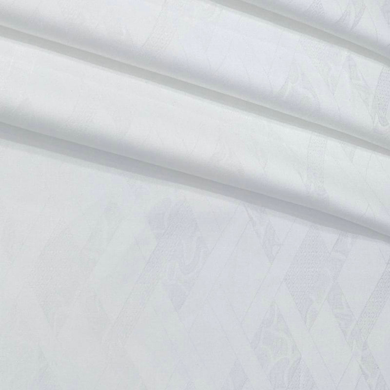 Shirt Fabric Soktas Finest Giza Cotton Jacquard Colour White