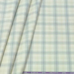 Shirt Fabric Soktas Finest Giza Cotton Broad Check Colour Ash Brown