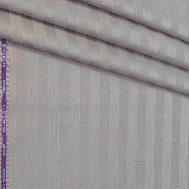 Shirt Fabric Soktas Finest Giza Cotton Broad Lining Colour Light Ecru