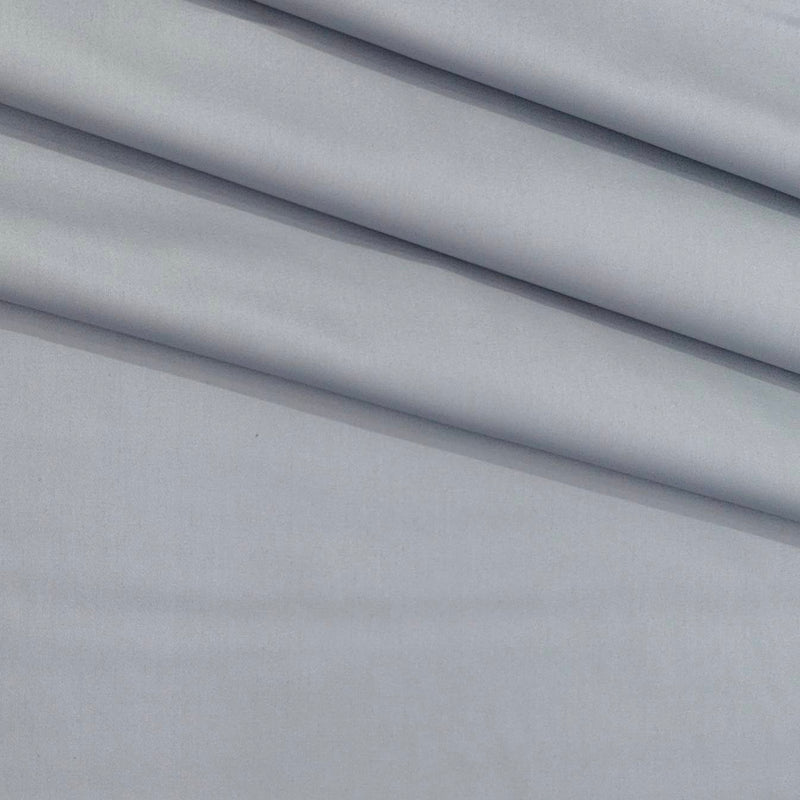 Shirt Fabric Soktas Finest Giza Cotton Plain Colour Pastel Silver