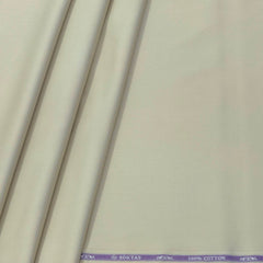 Shirt Fabric Soktas Finest Giza Cotton Plain Colour Ivory Beige