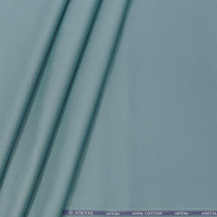 Shirt Fabric Soktas Finest Giza Cotton Plain Colour Soft Ice Green
