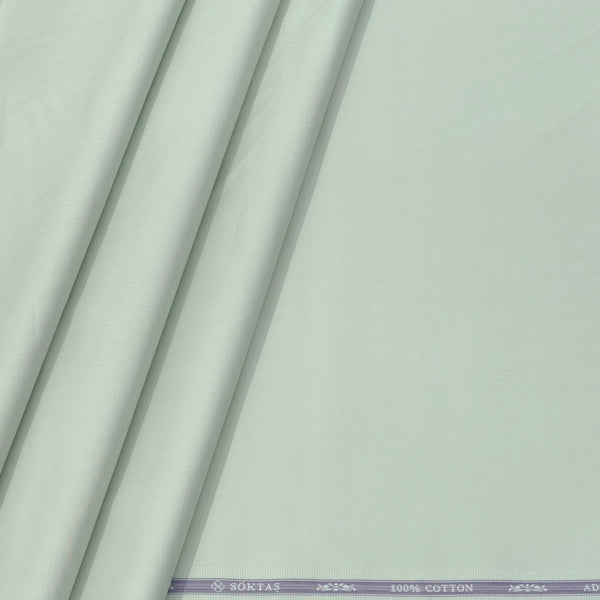 Shirt Fabric Soktas Finest Giza Cotton Plain Colour Swamp Green