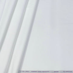 Shirt Fabric Soktas 2 Ply 100s Finest Giza Cotton Jacquard Colour True White