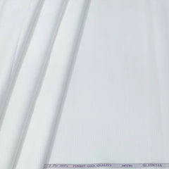 Shirt Fabric Soktas 2 Ply 100s Finest Giza Cotton Jacquard Colour White