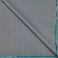 Trouser Fabric Raymond Poly Viscose Check Colour Smoke Grey