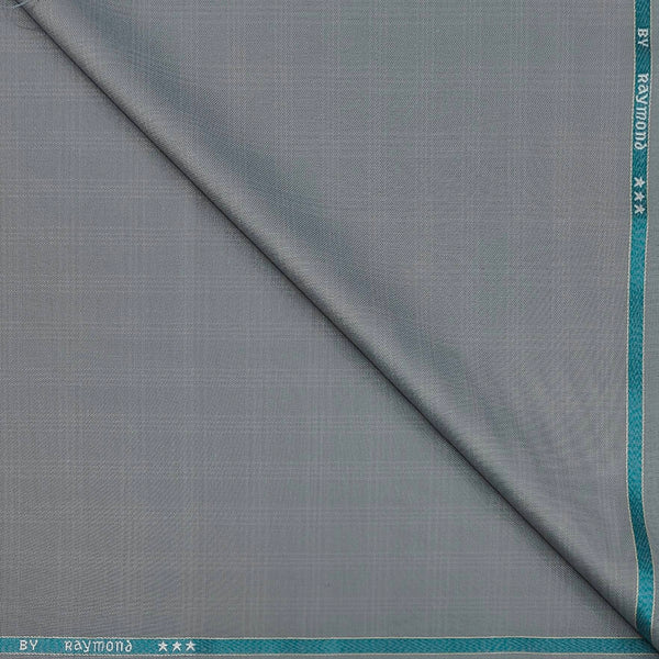 Trouser Fabric Raymond Poly Viscose Check Colour Smoke Grey