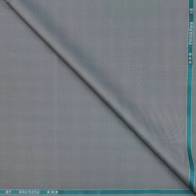 Trouser Fabric Raymond Poly Viscose Check Colour Smoke Grey