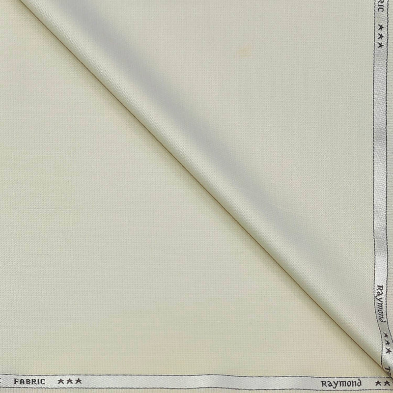 Trouser Fabric Raymond Fine Count Poly Viscose Dobby Colour Cream