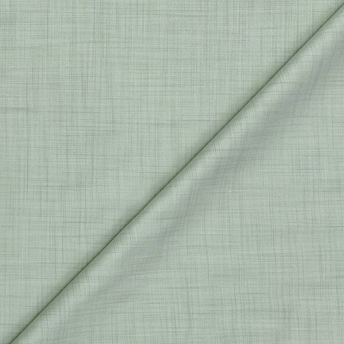 Trouser Fabric Raymond Fine Count Poly Viscose Slub Colour Swamp Green