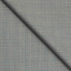 Trouser Fabric Raymond Fine Count Poly Viscose Check Colour Blue N Brown