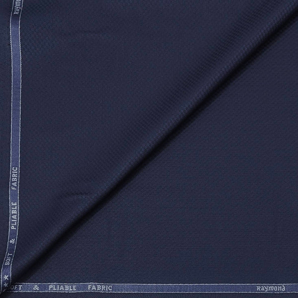Trouser Fabric Raymond Fine Count Poly Viscose Dobby Colour Dark Blue