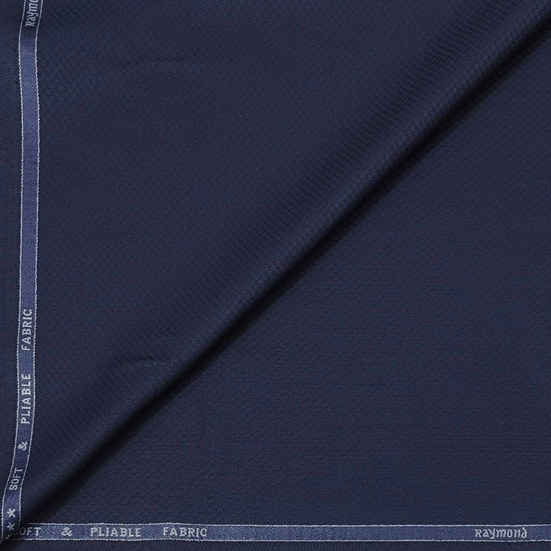 Trouser Fabric Raymond Fine Count Poly Viscose Dobby Colour Dark Blue