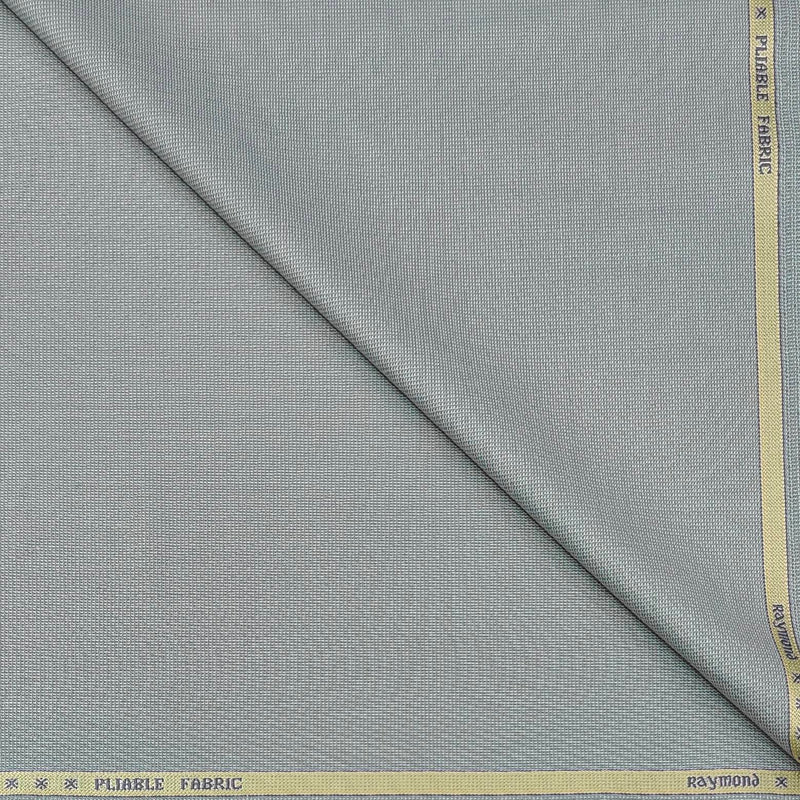 Trouser Fabric Raymond Fine Count Poly Viscose Textured Colour Grey Silver