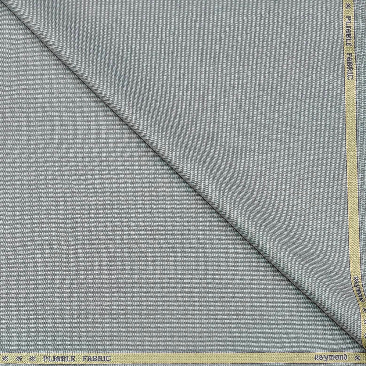 Trouser Fabric Raymond Fine Count Poly Viscose Textured Colour Grey Silver