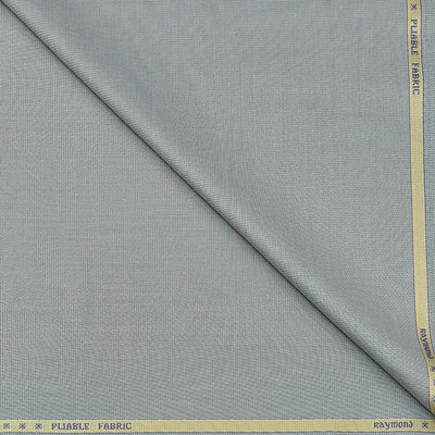 Trouser Fabric Raymond Fine Count Poly Viscose Textured Colour Grey Silver