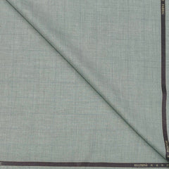 Trouser Fabric Raymond Fine Count Poly Viscose Check Colour Silver Greenish