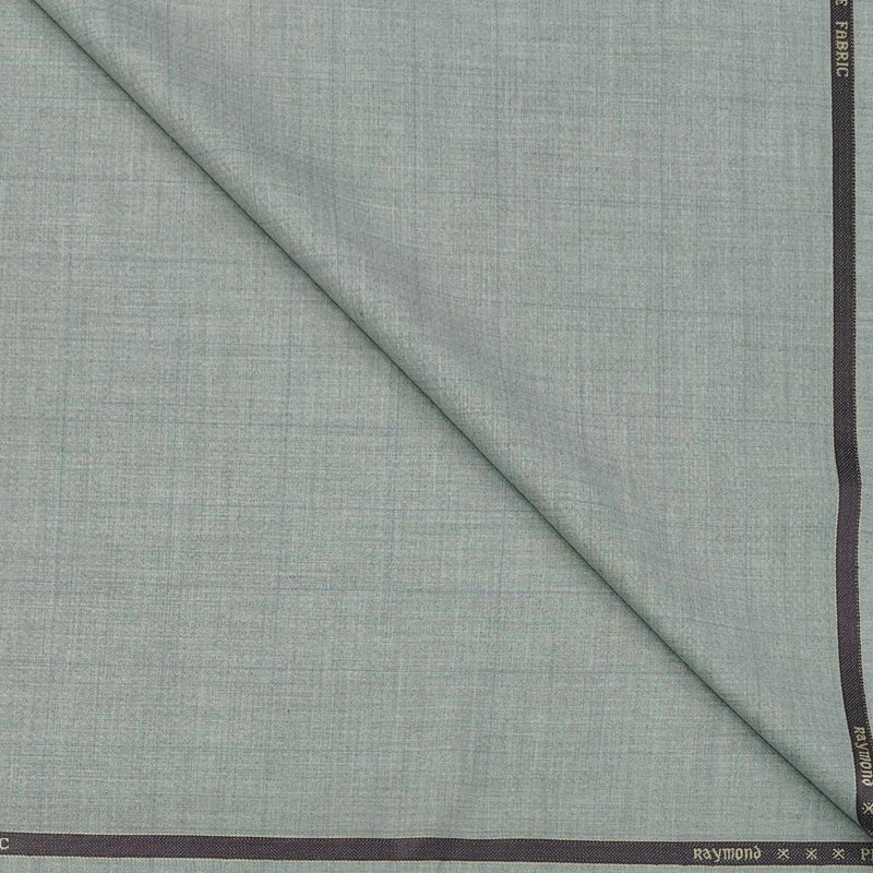 Trouser Fabric Raymond Fine Count Poly Viscose Check Colour Silver Greenish