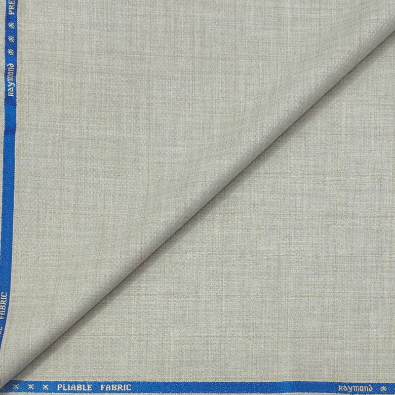 Trouser Fabric Raymond Fine Count Poly Viscose Check Colour Light Brown