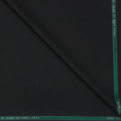 Trouser Fabric Raymond Fine Count Poly Viscose Mix Check Colour Black