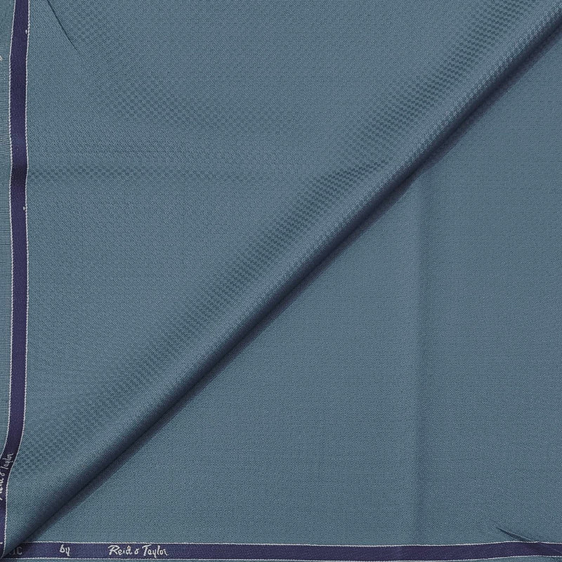 Trouser Fabric Reid & Taylor Super 110s 50% Wool Dobby Color Marble Blue