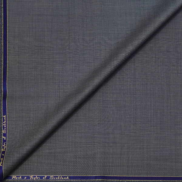 Trouser Fabric Reid & Taylor Super 110s 45% Wool Textured Color Grey