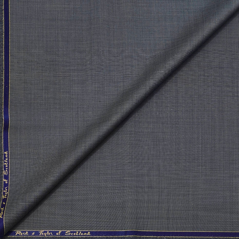 Trouser Fabric Reid & Taylor Super 110s 45% Wool Textured Color Grey