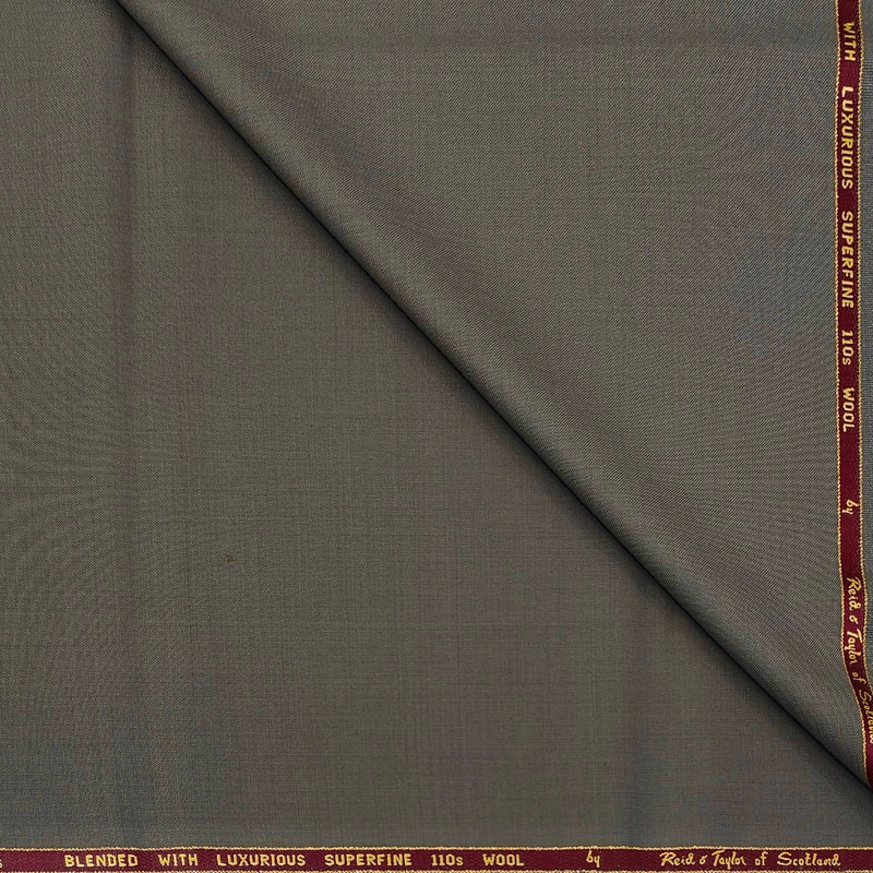 Trouser Fabric Reid & Taylor Super 110s 50% Wool Plain Color Tan Brown