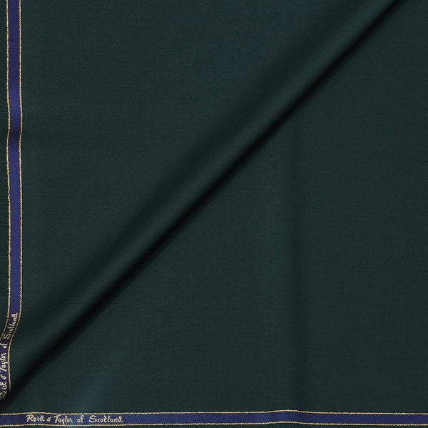 Trouser Fabric Reid & Taylor Super 110s 50% Wool Plain Color Sacramento Green