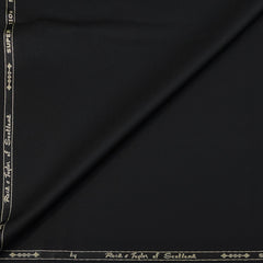 Trouser Fabric Reid & Taylor Super 110s 30%Wool Plain Color Black