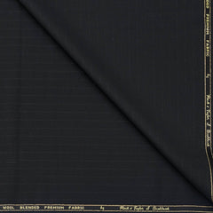 Trouser Fabric Reid & Taylor Super 110s 50% Wool Lining Color Metallic Black