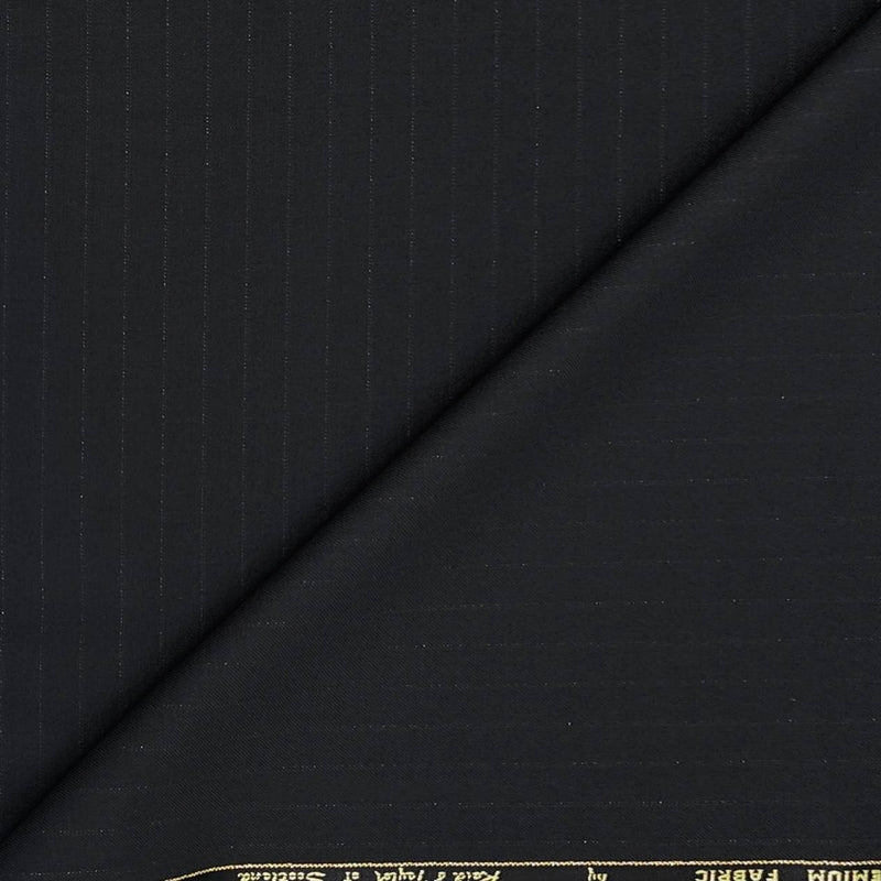 Trouser Fabric Reid & Taylor Super 110s 50% Wool Lining Color Metallic Black