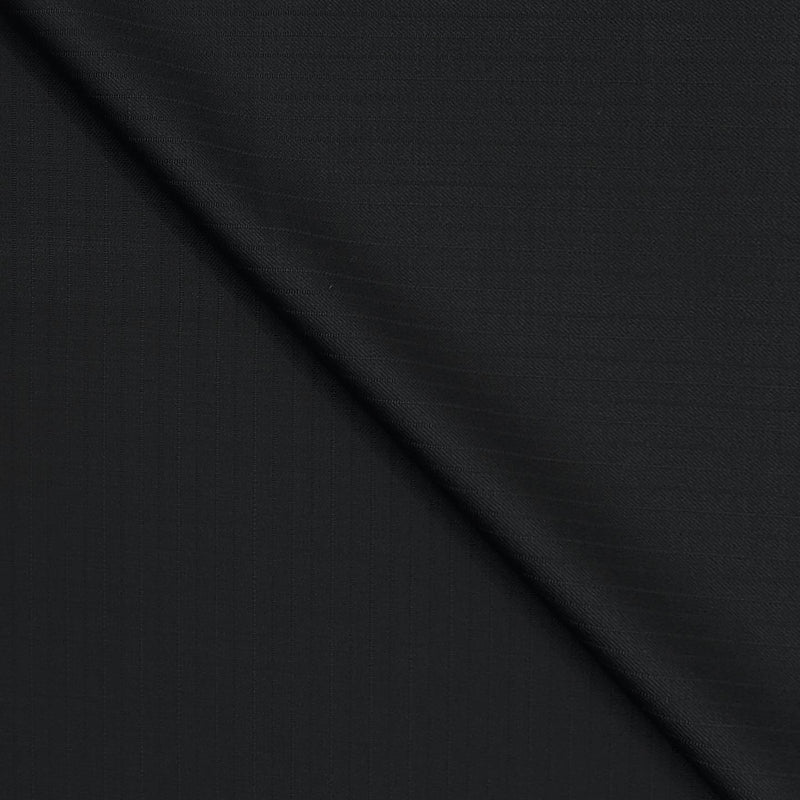 Trouser Fabric Reid & Taylor Super 100s Wool Stretchable Lining Color Black