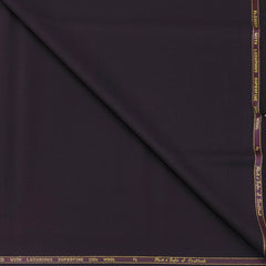 Trouser Fabric Reid & Taylor Super 110s 50% Wool Plain Color Dark Wine