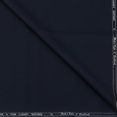 Trouser Fabric Reid & Taylor 45% Wool Textured Color Midnight Blue