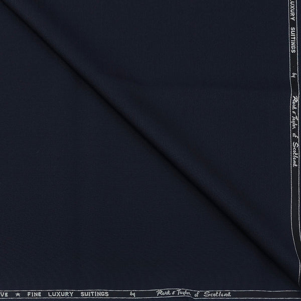 Trouser Fabric Reid & Taylor 45% Wool Textured Color Midnight Blue