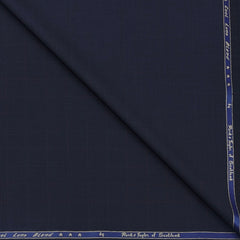Trouser Fabric Reid & Taylor Super 100s 50% Wool Check Color Dark Blue