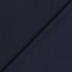 Trouser Fabric Reid & Taylor Super 100s 50% Wool Check Color Dark Blue