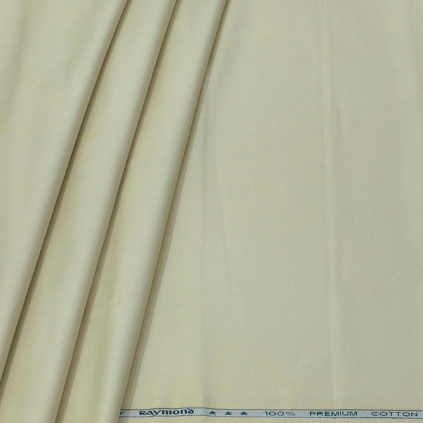 Trouser Fabric Raymond Pure Cotton Textured Color Light Brown