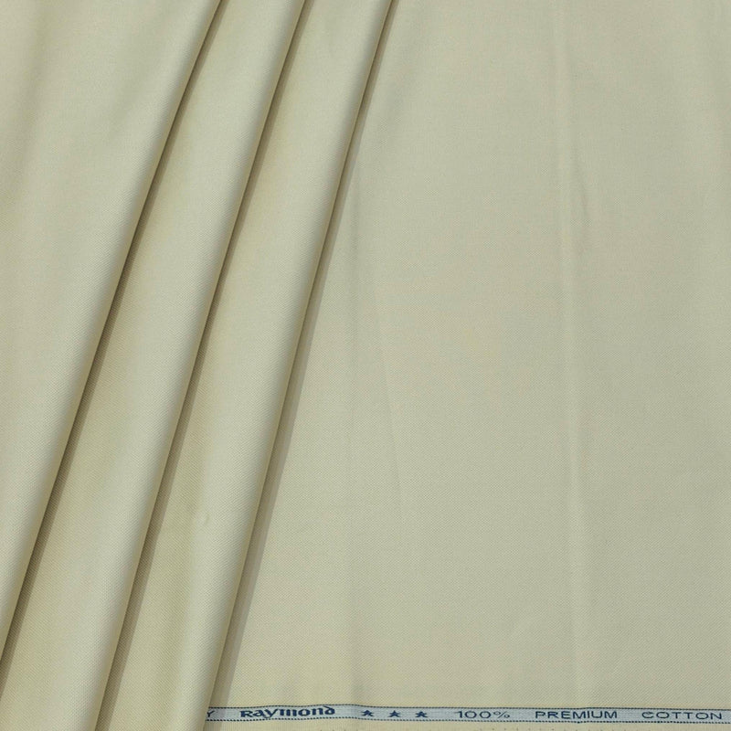 Trouser Fabric Raymond Pure Cotton Textured Color Light Brown
