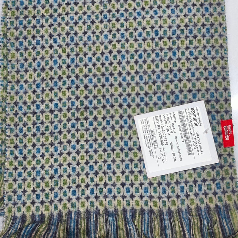 Raymond Pure Wool Muffler Colour Green