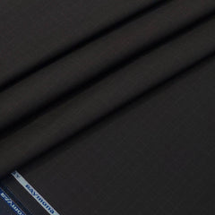 Trouser Fabric Raymond Pure Cotton Small Check Color Coffee Brown