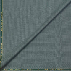 Trouser Fabric Reid & Taylor Super 100s 45% Merino Wool Textured Color Thyme Green
