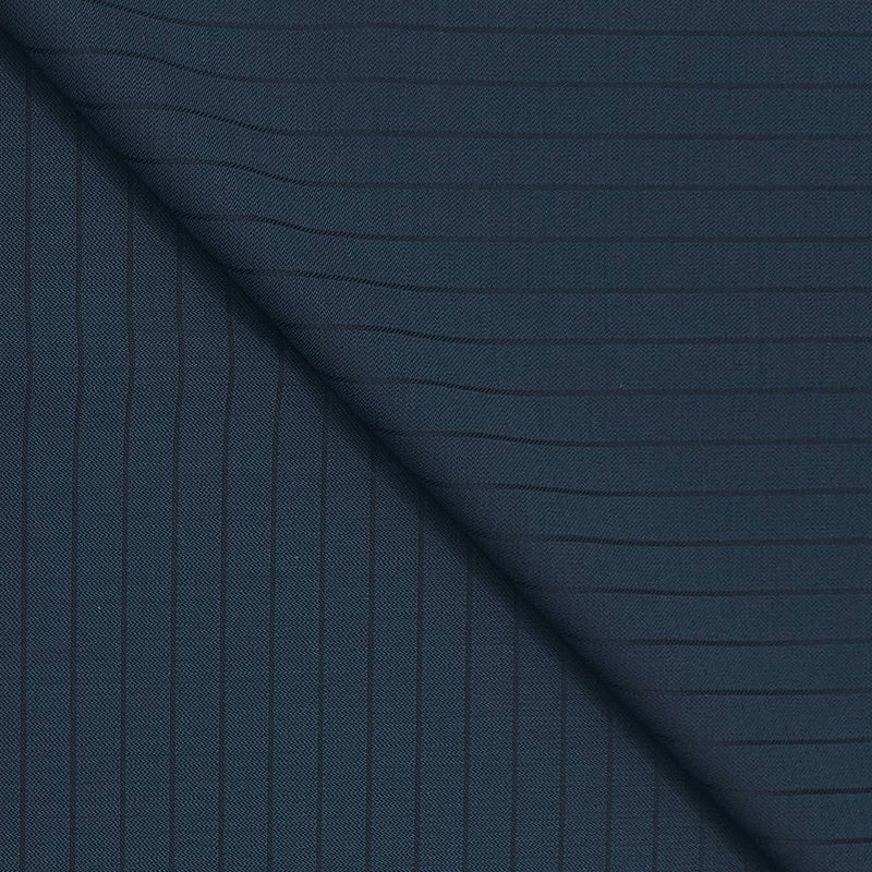 Trouser Fabric Reid & Taylor Super 100s 45% Merino Wool Lining Color Shaded Prussian Blue