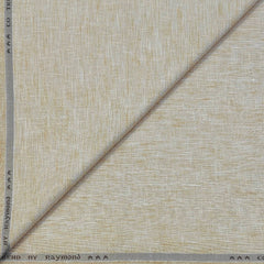 Trouser Fabric Raymond Poly Cotton Linen Look Slub Colour Light Brown