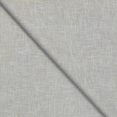 Trouser Fabric Raymond Poly Cotton Linen Look Slub Colour Ash White N Dull Brown