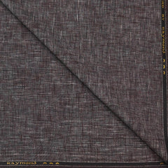 Trouser Fabric Raymond Poly Cotton Linen Look Slub Colour Coffee
