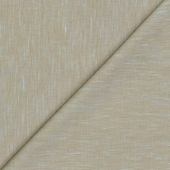 Trouser Fabric Raymond Poly Cotton Linen Look Slub Colour Sand Brown